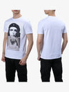 Men's Che Guevara White Short Sleeve T-Shirt BJT235S E542S 03 - NEIL BARRETT - BALAAN 4