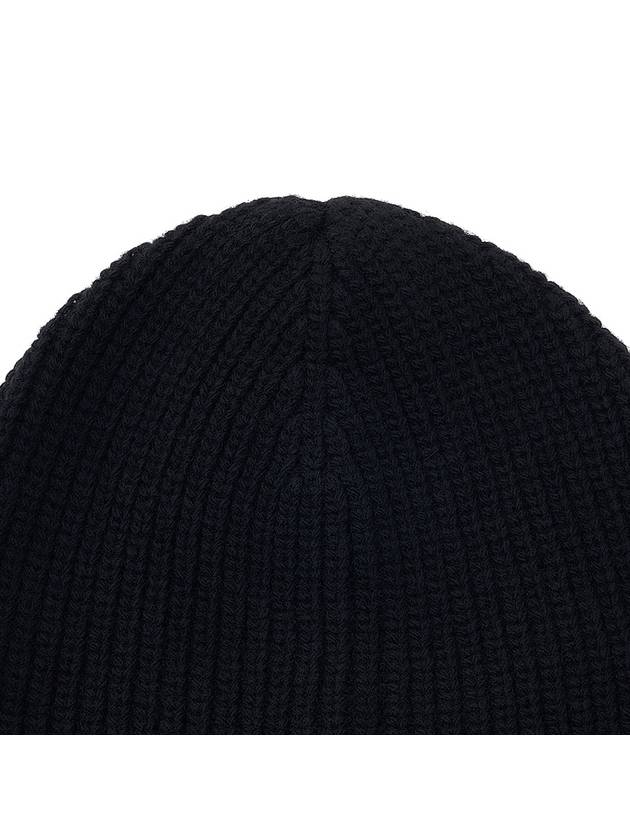 Embroidered Logo Wool Beanie Black - CELINE - BALAAN 8