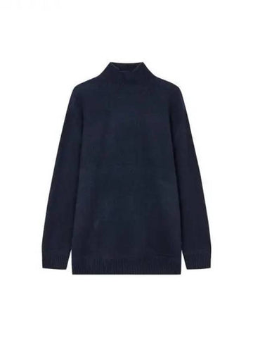 Women s Cashmere High Neck Sweater Navy 270251 - EMPORIO ARMANI - BALAAN 1