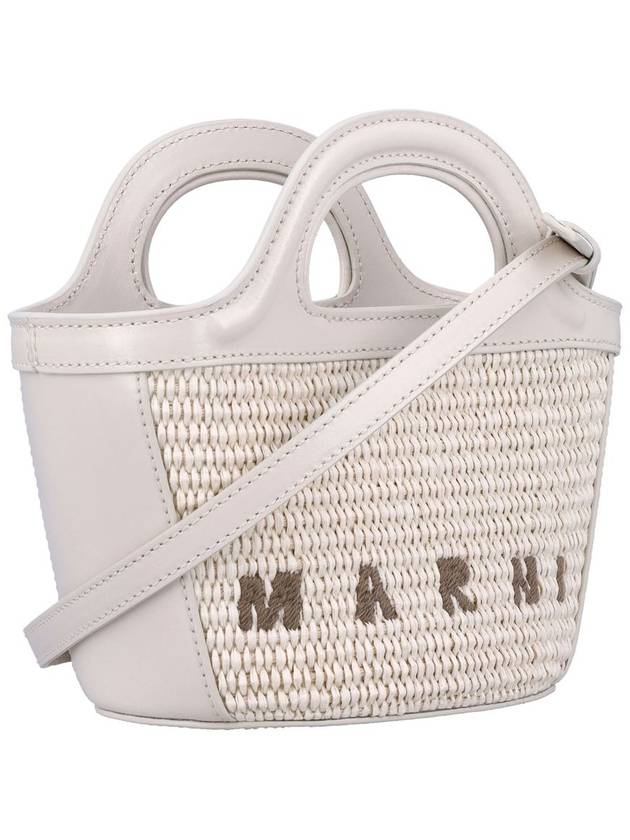 Rattan Micro Tropicalia Cross Bag White - MARNI - BALAAN 3