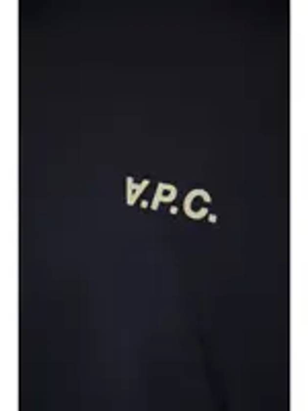 Karol Small Felt Logo Short Sleeve T-Shirt Navy - A.P.C. - BALAAN 4