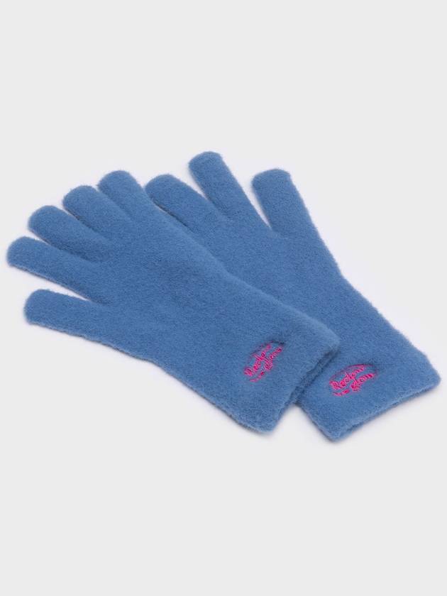 FLUFFY LOGO GLOVE BLUE - RECLOW - BALAAN 1