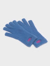 FLUFFY LOGO GLOVE BLUE - RECLOW - BALAAN 2