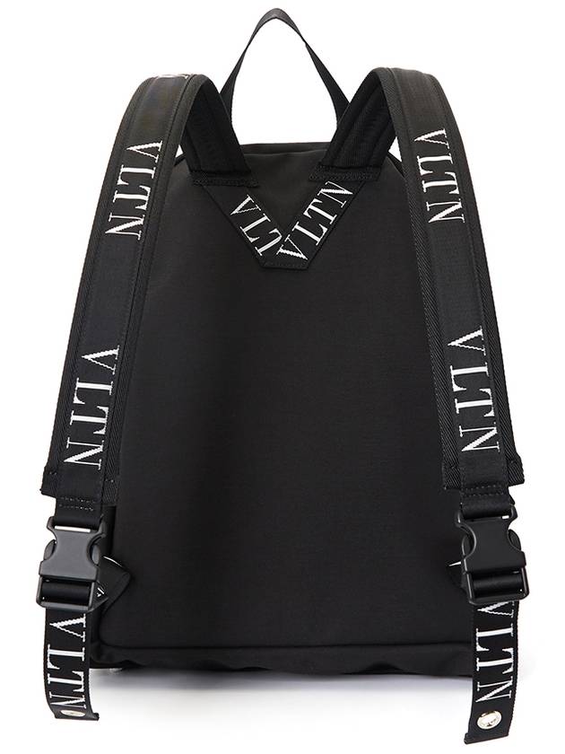 VLTN Nylon Backpack Black - VALENTINO - BALAAN 5