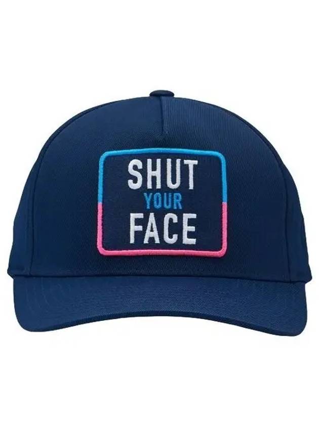 Golf hat SHUT YOUR FACE Navy G4AF22H37TWLT - G/FORE - BALAAN 3