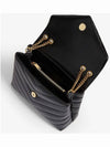 Bronze Monogram Loulou Matelasse Y Leather Small Shoulder Bag Black - SAINT LAURENT - BALAAN 5