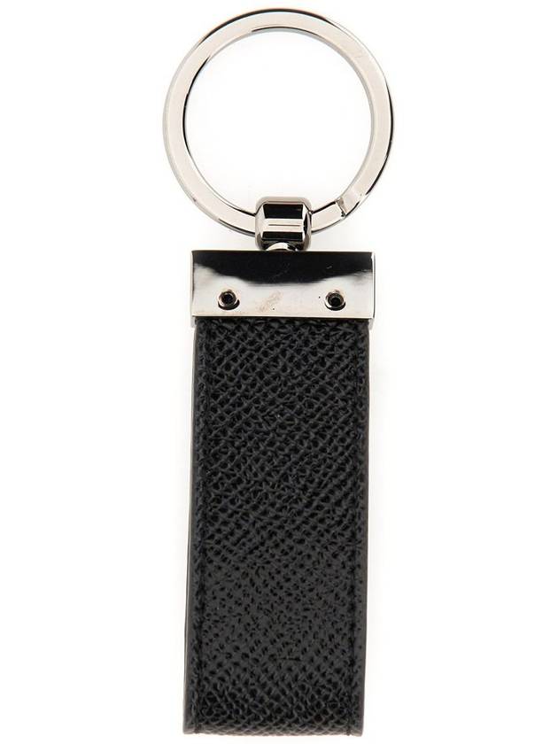 logo tag calfskin key holder black - DOLCE&GABBANA - BALAAN 3