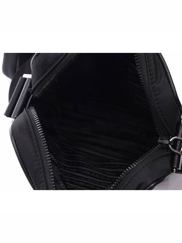 triangle logo re-nylon cross bag black - PRADA - BALAAN 7