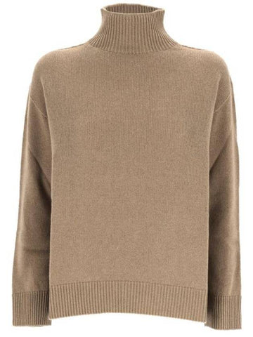 Tahiti Knit Turtleneck Beige - MAX MARA - BALAAN 1