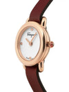 Women's Varina Leather Watch Gold Red - SALVATORE FERRAGAMO - BALAAN 4