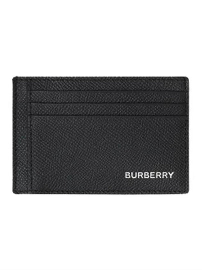 Grainy Money Clip Card Wallet Black - BURBERRY - BALAAN 2