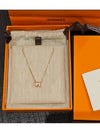 Mini PopAche Necklace Baby Pink Pendant Rose Gold Chain Necklace H147992F Rose Dragee - HERMES - BALAAN 5