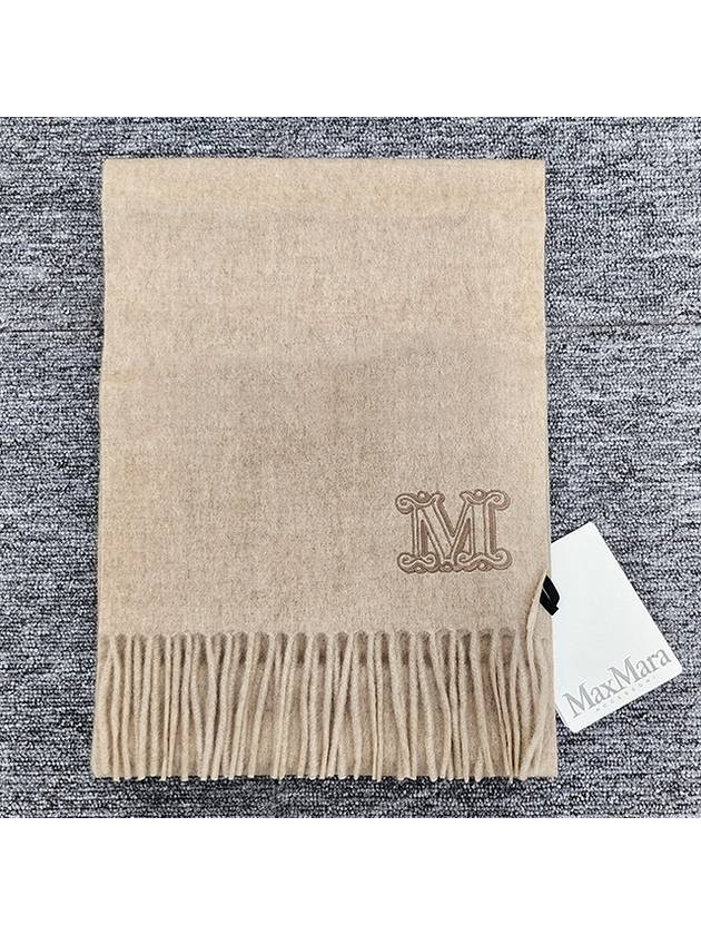 Women's WS Dahlia Cashmere Muffler Sand - MAX MARA - BALAAN 4