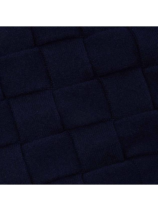 Intrecciato Wool Muffler Navy - BOTTEGA VENETA - BALAAN 7