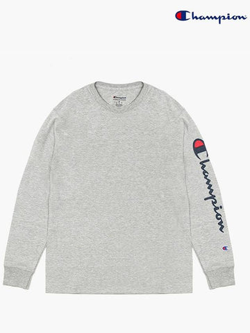 Long sleeve logo script graphic t shirt GT78H Y06789 - CHAMPION - BALAAN 1