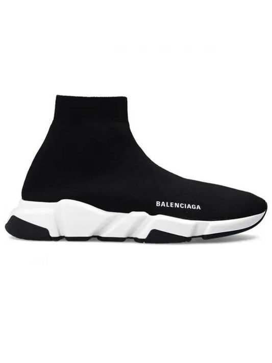 Speed Trainer  High Top Sneakers Black White - BALENCIAGA - BALAAN 2