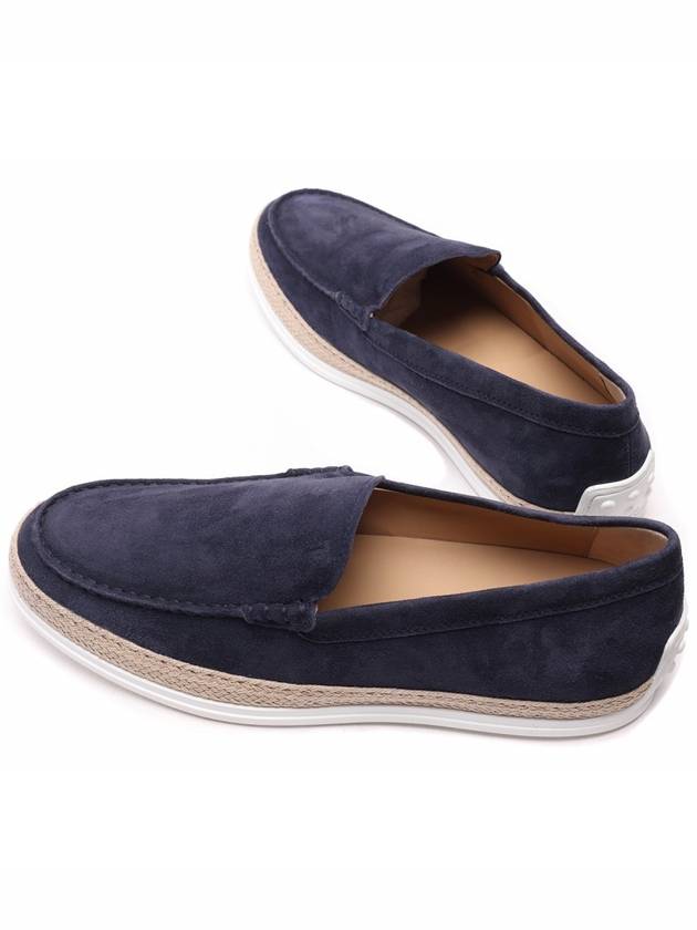 Men's Suede Slip-On Loafers Navy - TOD'S - BALAAN 7