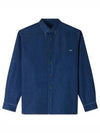 Mathias Embroidered Logo Long Sleeve Shirt Dark Blue - A.P.C. - BALAAN 2