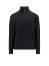 Metropolis Series Stretch Fleece Reverse Sweatshirt Black - CP COMPANY - BALAAN 2