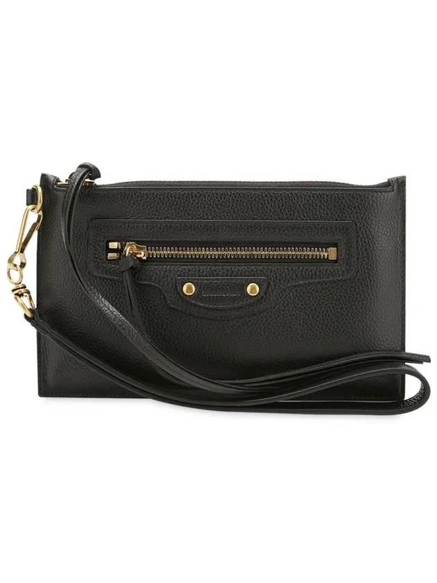 Neo Classic Grained Calfskin Clutch Bag Black - BALENCIAGA - BALAAN 4