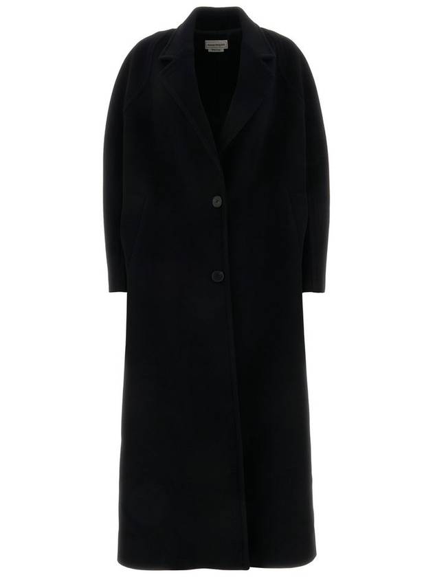 Wool Blend Single Breasted Coat 759978QKAA9 - ALEXANDER MCQUEEN - BALAAN 2