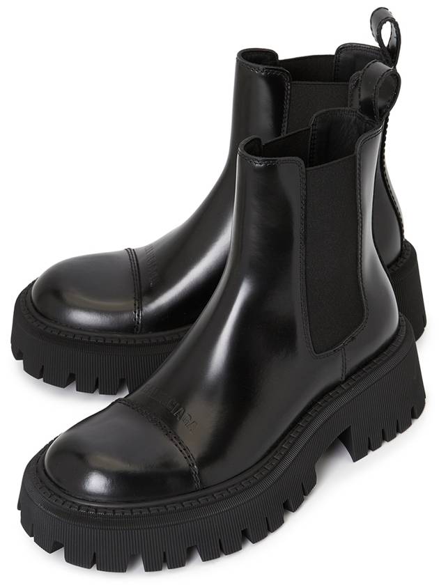 Tractor Leather Chelsea Boots Black - BALENCIAGA - BALAAN.