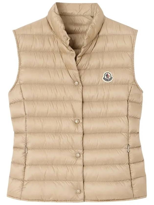 Liane Logo Patch Down Vest Ivory - MONCLER - BALAAN 6