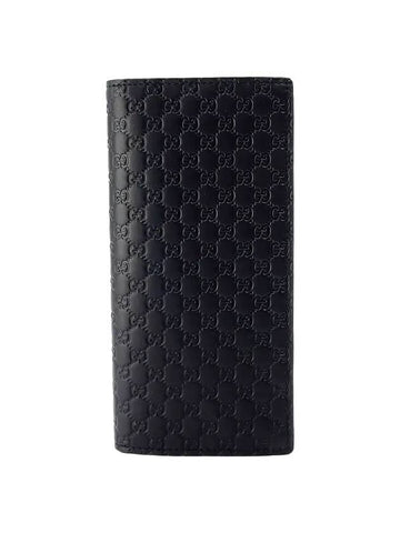 Micro GG Ssima Long Wallet Black - GUCCI - BALAAN 1