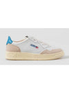 Medalist Leather Suede Blue Tab Low Top Sneakers White - AUTRY - BALAAN 2