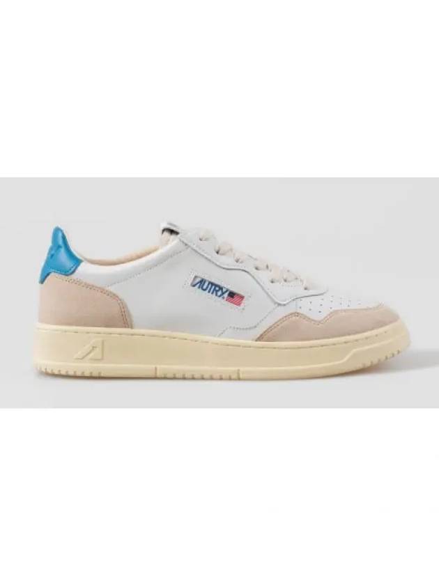 Medalist Leather Suede Blue Tab Low Top Sneakers White - AUTRY - BALAAN 2