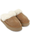 Women's Diskett Fleece Platform Slippers Brown - UGG - BALAAN 4