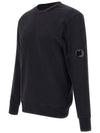 Diagonal Raised Fleece Sweatshirt Black - CP COMPANY - BALAAN 4