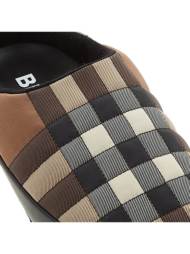 House Check Flat Slippers Brown - BURBERRY - BALAAN 9