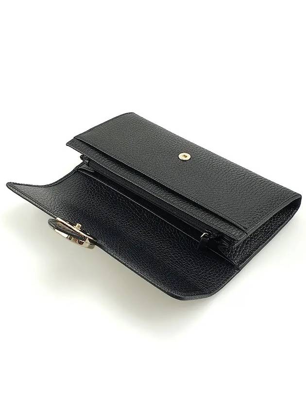 GG Interlocking Long Wallet Black - GUCCI - BALAAN 4