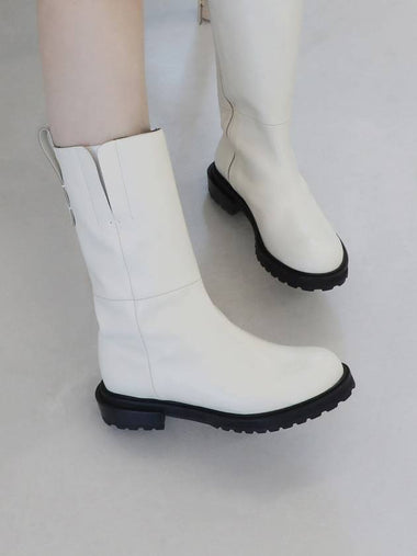 Cross Mid Boots White - COMMEGEE - BALAAN 1