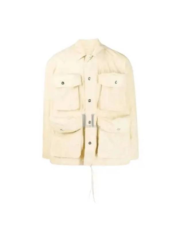 Multi Cargo Pocket Shirt Jacket Beige - SUNNEI - BALAAN 2