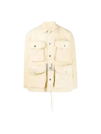 Multi Cargo Pocket Shirt Jacket Beige - SUNNEI - BALAAN 2