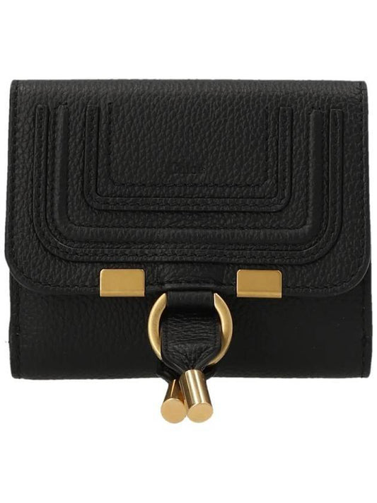 Marci Square Flap Bicycle Wallet Black - CHLOE - BALAAN 1