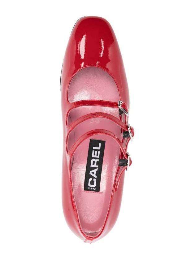 Carel Paris Red Leather Pumps - CAREL - BALAAN 4