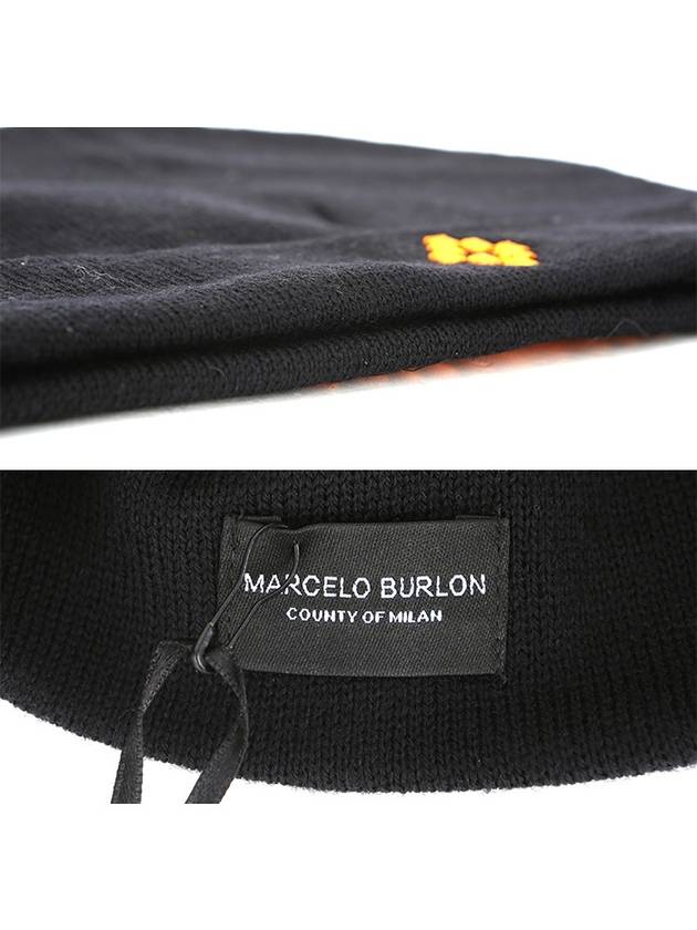 CMLB002 F1603 5168 1018 LICANCABUR BEANIES BLACK - MARCELO BURLON - BALAAN 4