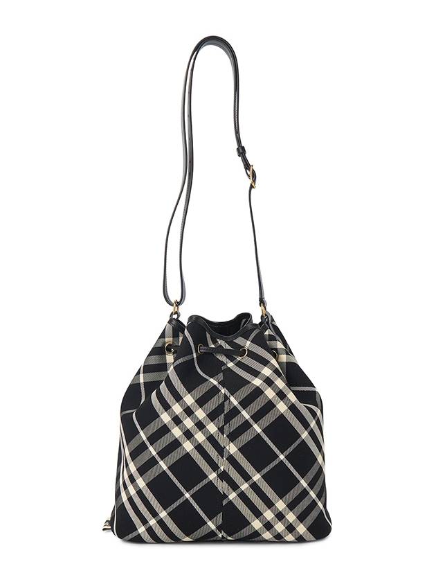 Check Medium Bucket Bag Black - BURBERRY - BALAAN 4