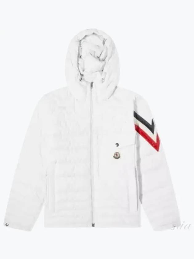 Berard patch logo three stripe hood outer padded men s jacket 1A00012 54A81 034 - MONCLER - BALAAN 1