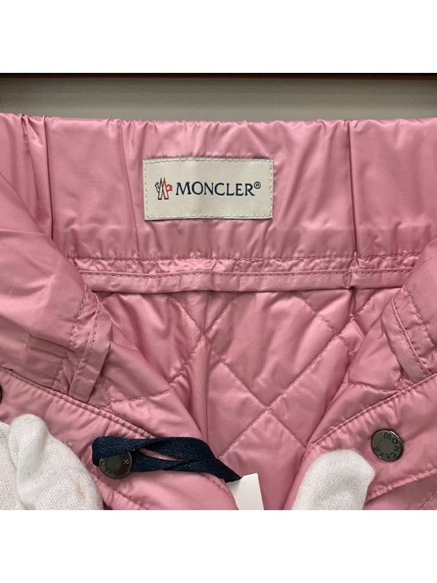 Kids Logo Patch Padded Skirt 12Y 14Y Light Pink 2D00002 788K1 527 - MONCLER - BALAAN 7