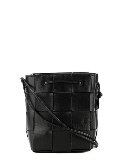 Intrecciato Cassette Small Bucket Bag Black - BOTTEGA VENETA - BALAAN 2