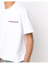 Cotton Oversized Pocket Short Sleeve T-Shirt White - THOM BROWNE - BALAAN 6