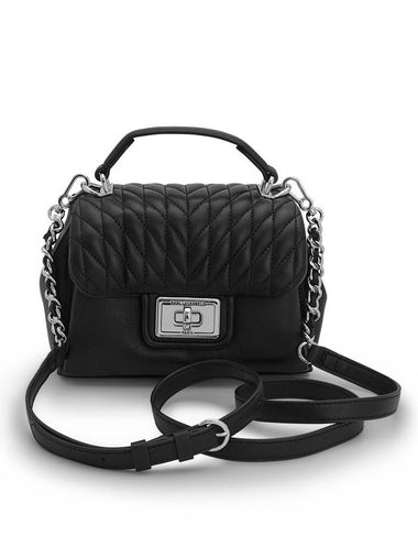 Agyness Quilted Cross Bag Black - KARL LAGERFELD - BALAAN 1