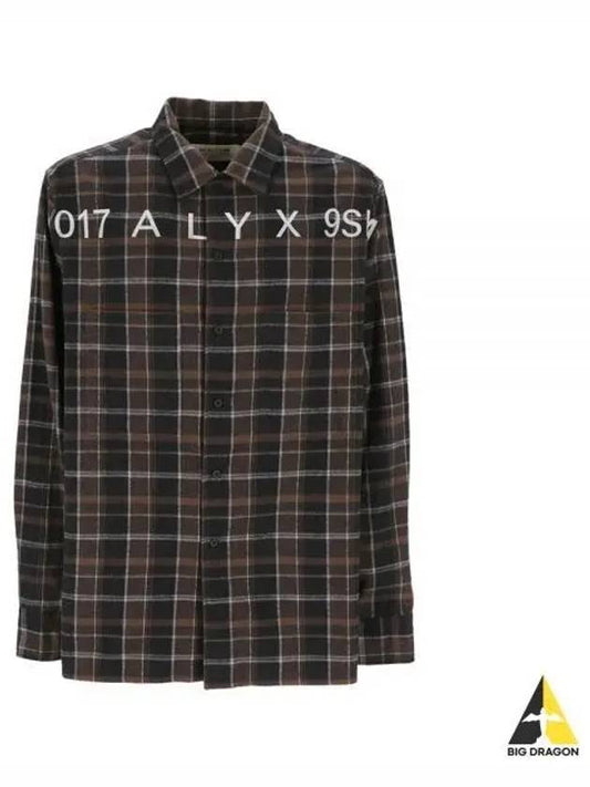 Check Logo Long Sleeve Shirt - 1017 ALYX 9SM - BALAAN 2