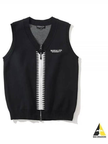 CD8 ZJV MCM 3A AB50 Men s Knit Zip up Vest - MARK & LONA - BALAAN 1