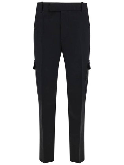 Men's Belt Loop Tapered Leg Straight Pants Black - ALEXANDER MCQUEEN - BALAAN 2