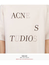 Logo Short Sleeve T-shirt Beige - ACNE STUDIOS - BALAAN 9